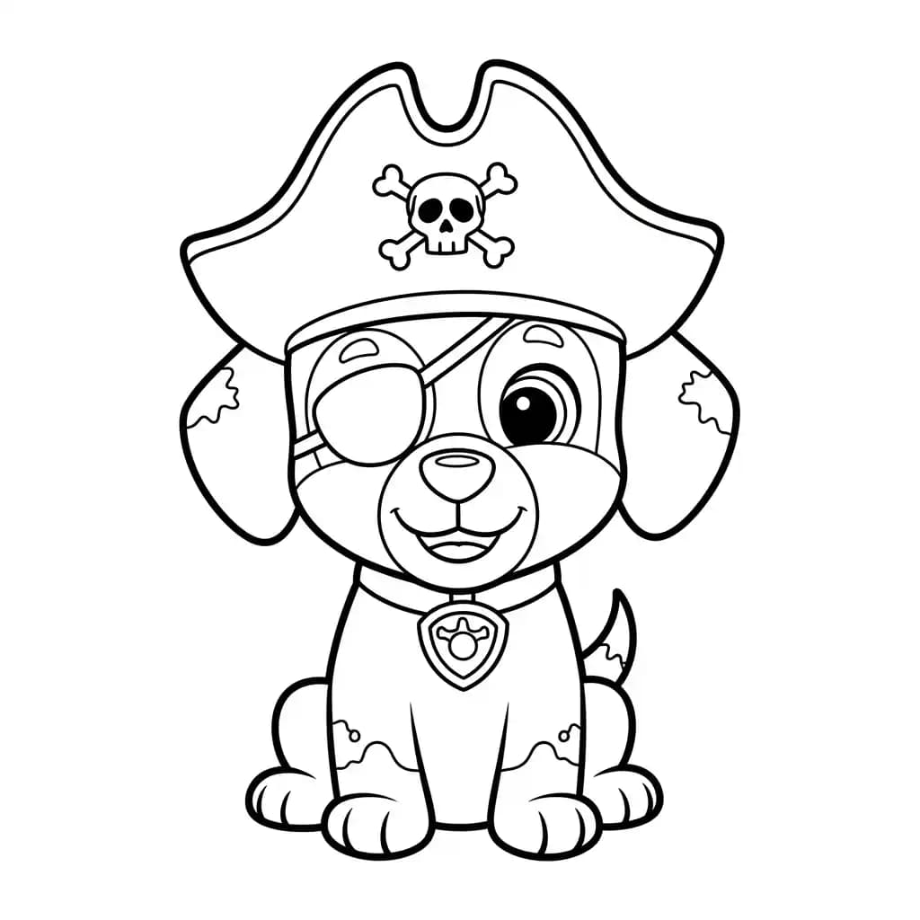 Hond Een schattige kleurplaat van een hond, klaar om ingekleurd te worden.