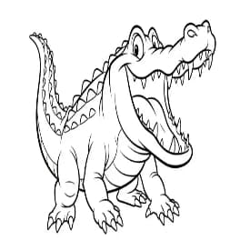 Dieren Eenvoudige zwart-wit kleurplaat van Dieren uit de categorie Dieren.