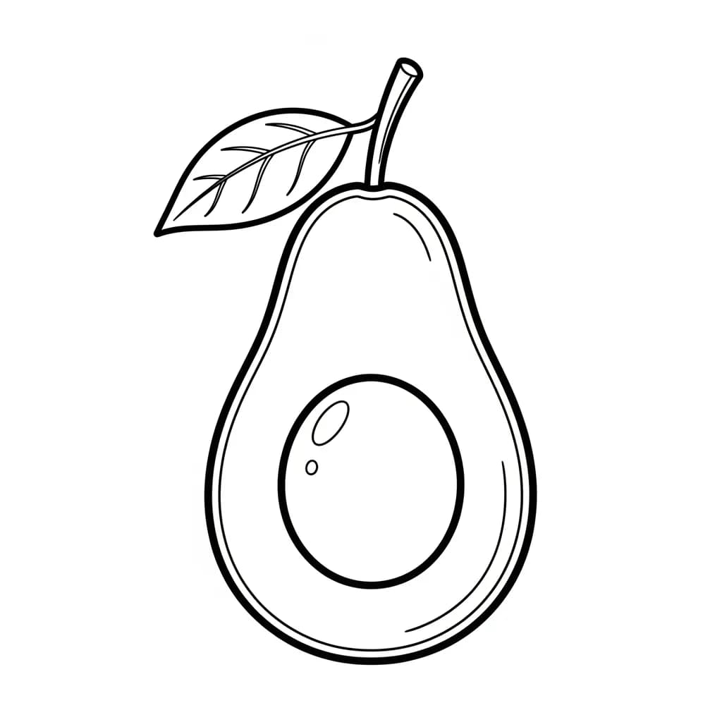 Fruitkleurplaat schets kleurplaat van een grote appel en sinaasappel met duidelijke contouren om in te kleuren