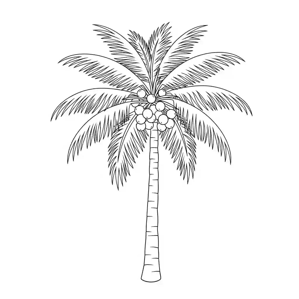 Zomer Kleurplaat van Zomer met een vrolijk en zomers thema om creatief in te kleuren.