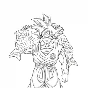 Goku Goku kleurplaten