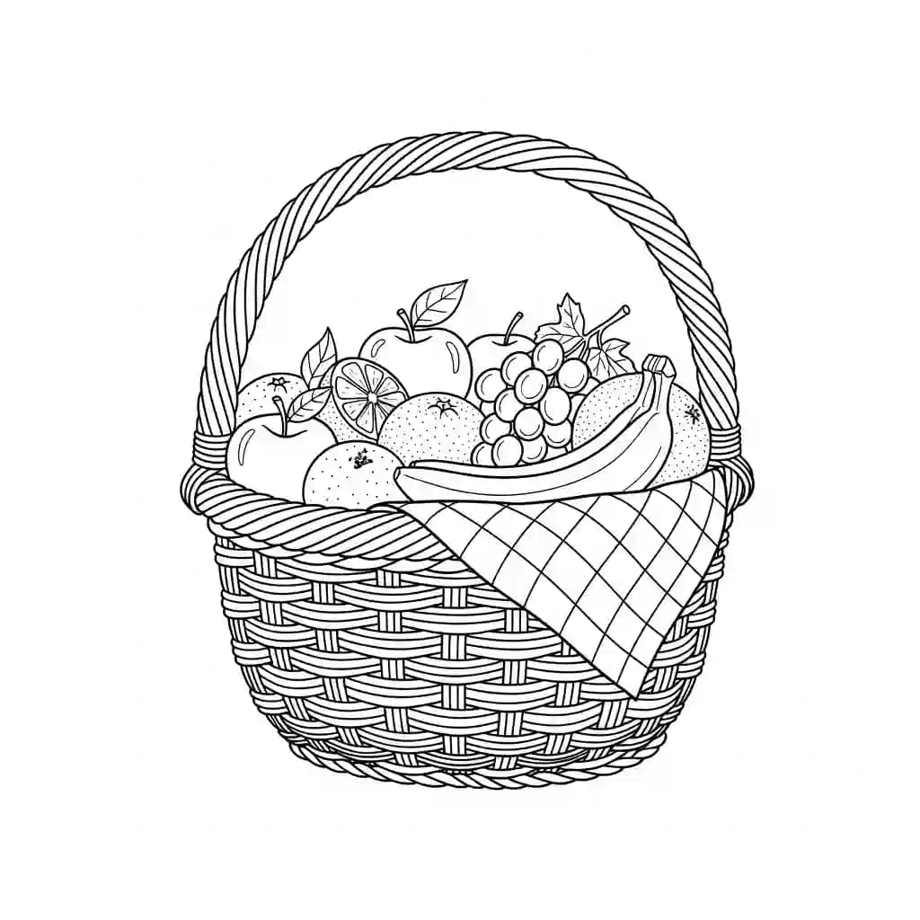 Zomer Kleurplaat van Zomer met een vrolijk en zomers thema om creatief in te kleuren.