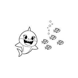 Baby Shark Baby Shark Kleurplaat