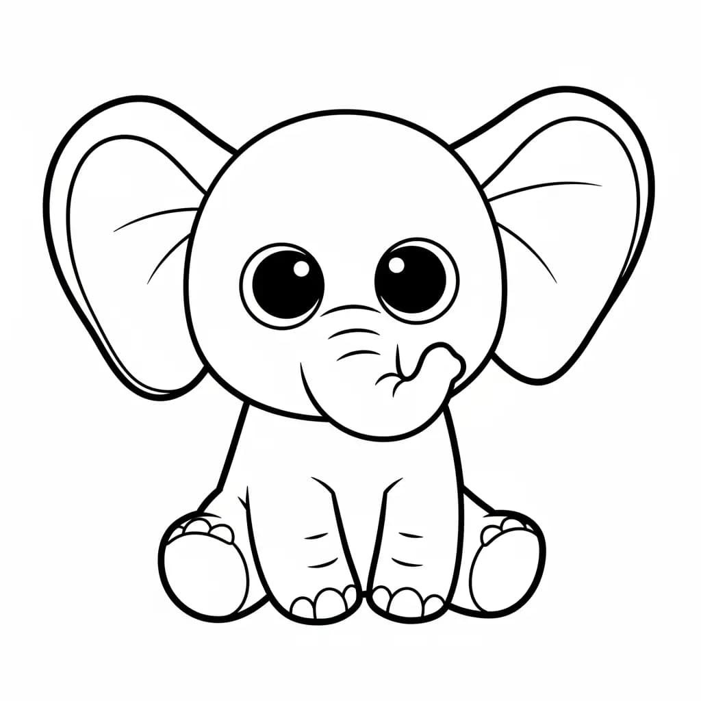 Ty Beanie Boo Kleurplaat van Ty Beanie Boo met een vrolijk en creatief thema om in te kleuren.