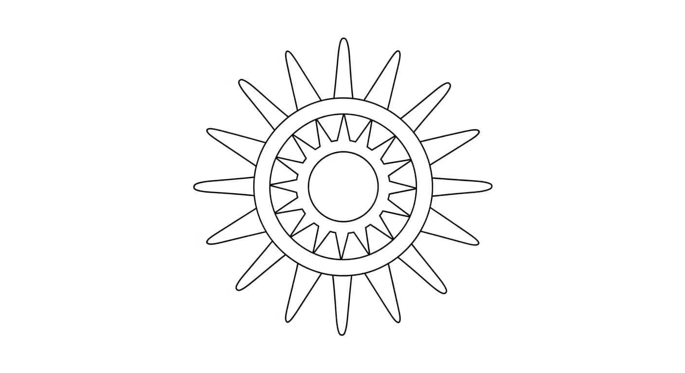 Mandala Gedetailleerde Mandala kleurplaat met patronen voor ontspannend kleurplezier.