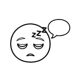 Emoji Zwart-witte kleurplaat van een vrolijke Emoji om zelf in te kleuren.