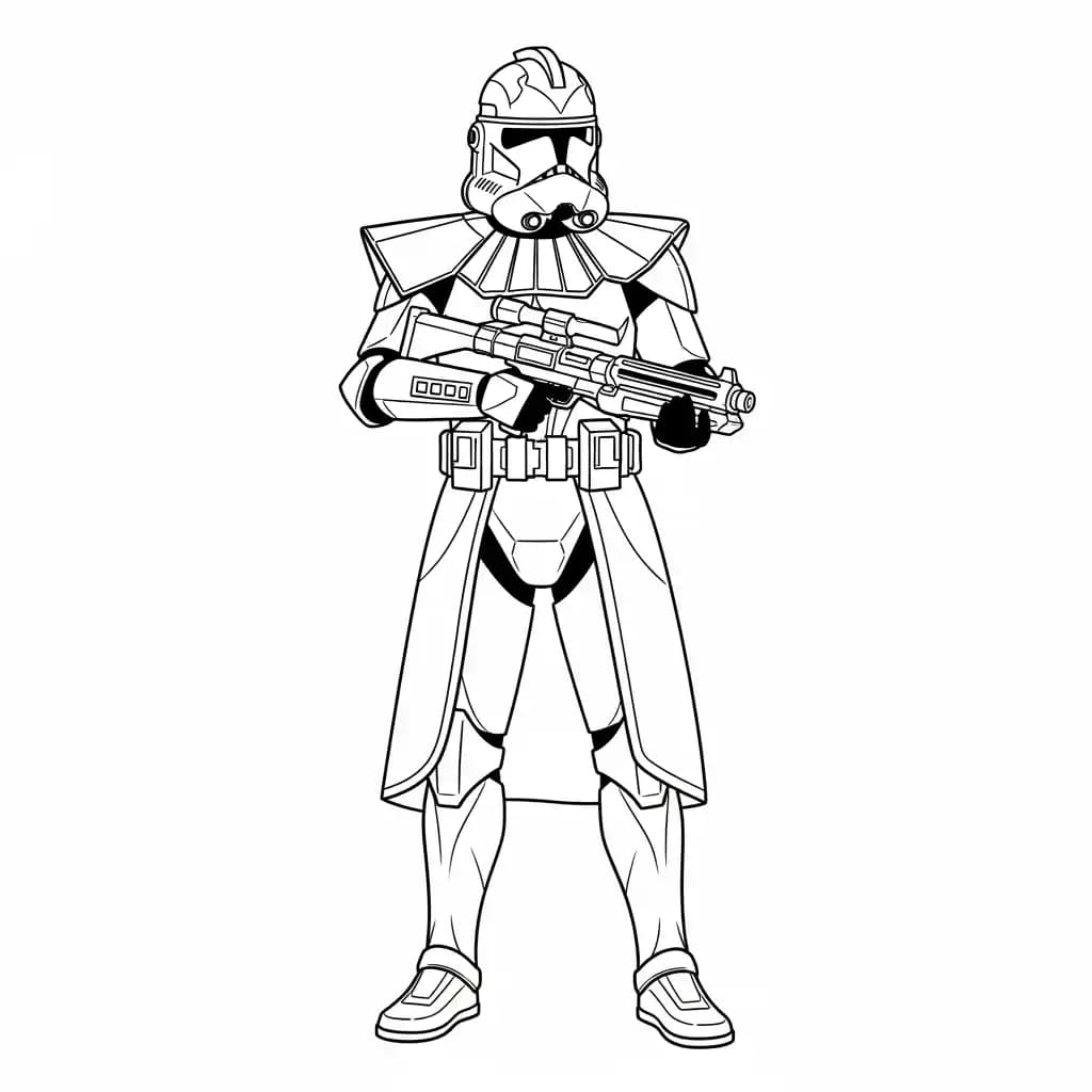 Star wars Kleurplaat van Star wars met een avontuurlijk en creatief thema om zelf in te kleuren.