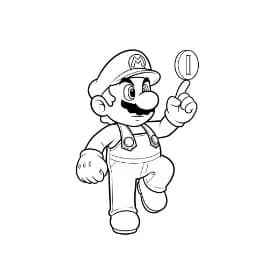 Mario Mario kleurplaten