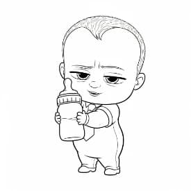 Boss Baby Boss Baby Kleurplaat