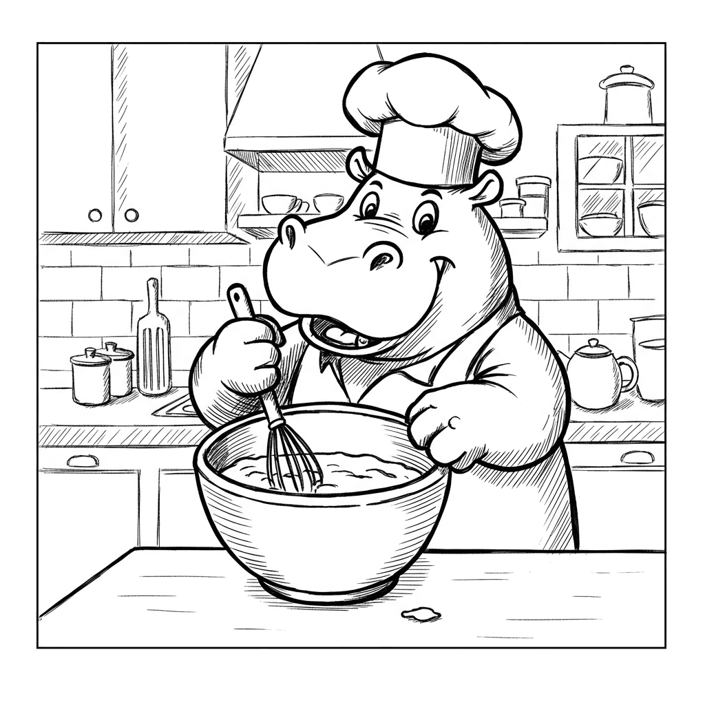 Comfortabele dagen Een rustgevende en leuke kleurplaat van Comfortabele dagen, geschikt voor alle leeftijden.