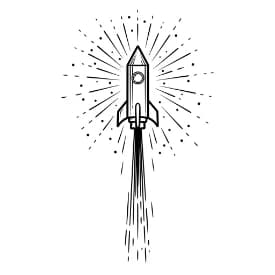 Vuurwerk Een vrolijke kleurplaat van vuurwerkexplosies met verschillende vormen en patronen.