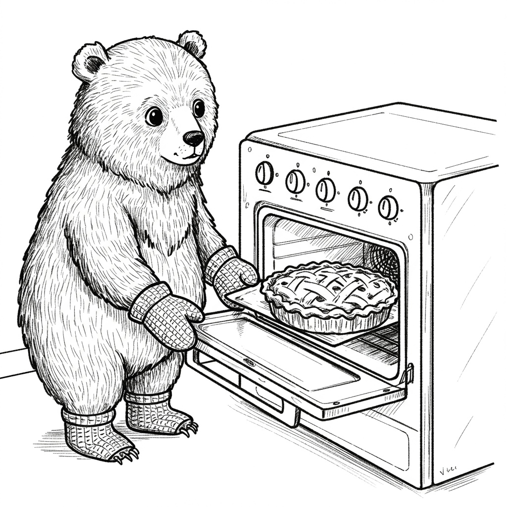 Comfortabele dagen Een rustgevende en leuke kleurplaat van Comfortabele dagen, geschikt voor alle leeftijden.