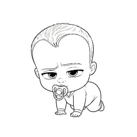 Boss Baby Boss Baby Kleurplaat