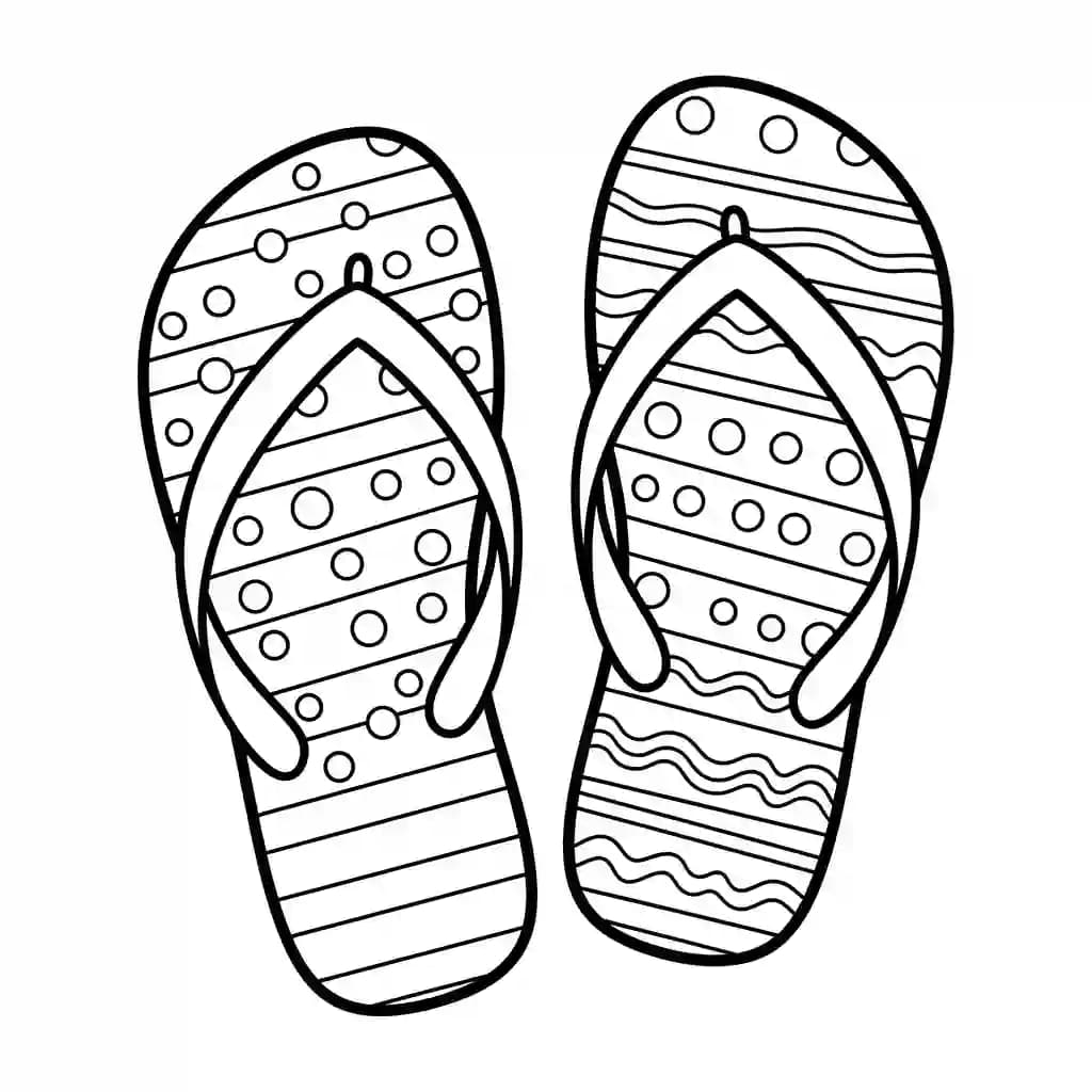 Zomer Kleurplaat van Zomer met een vrolijk en zomers thema om creatief in te kleuren.