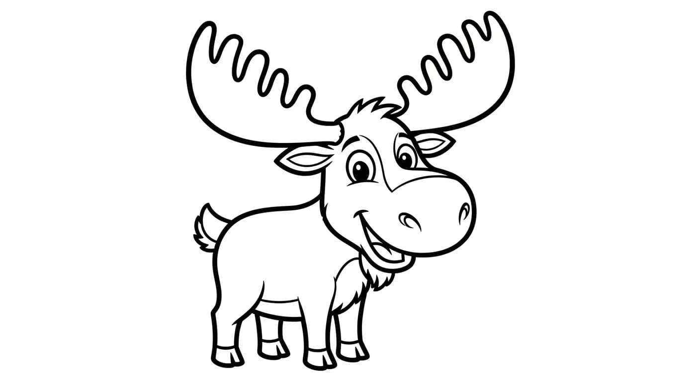 Dieren Zwart-wit tekening van Dieren om in te kleuren, afkomstig uit de categorie Dieren.