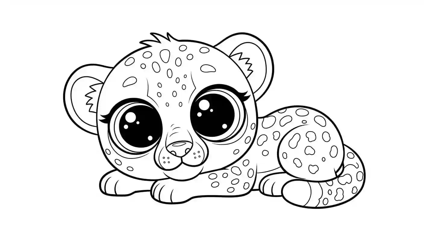 Dieren Zwart-wit tekening van Dieren om in te kleuren, afkomstig uit de categorie Dieren.